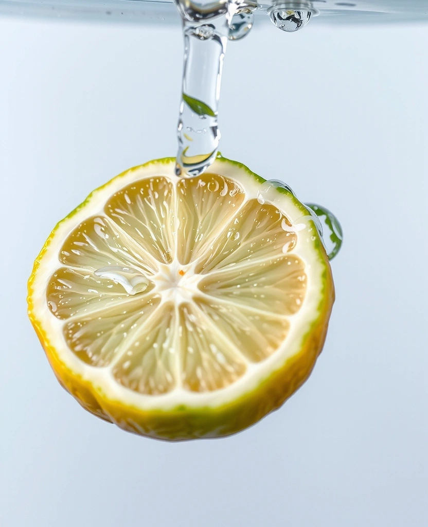 Frische Limette in Wasser
